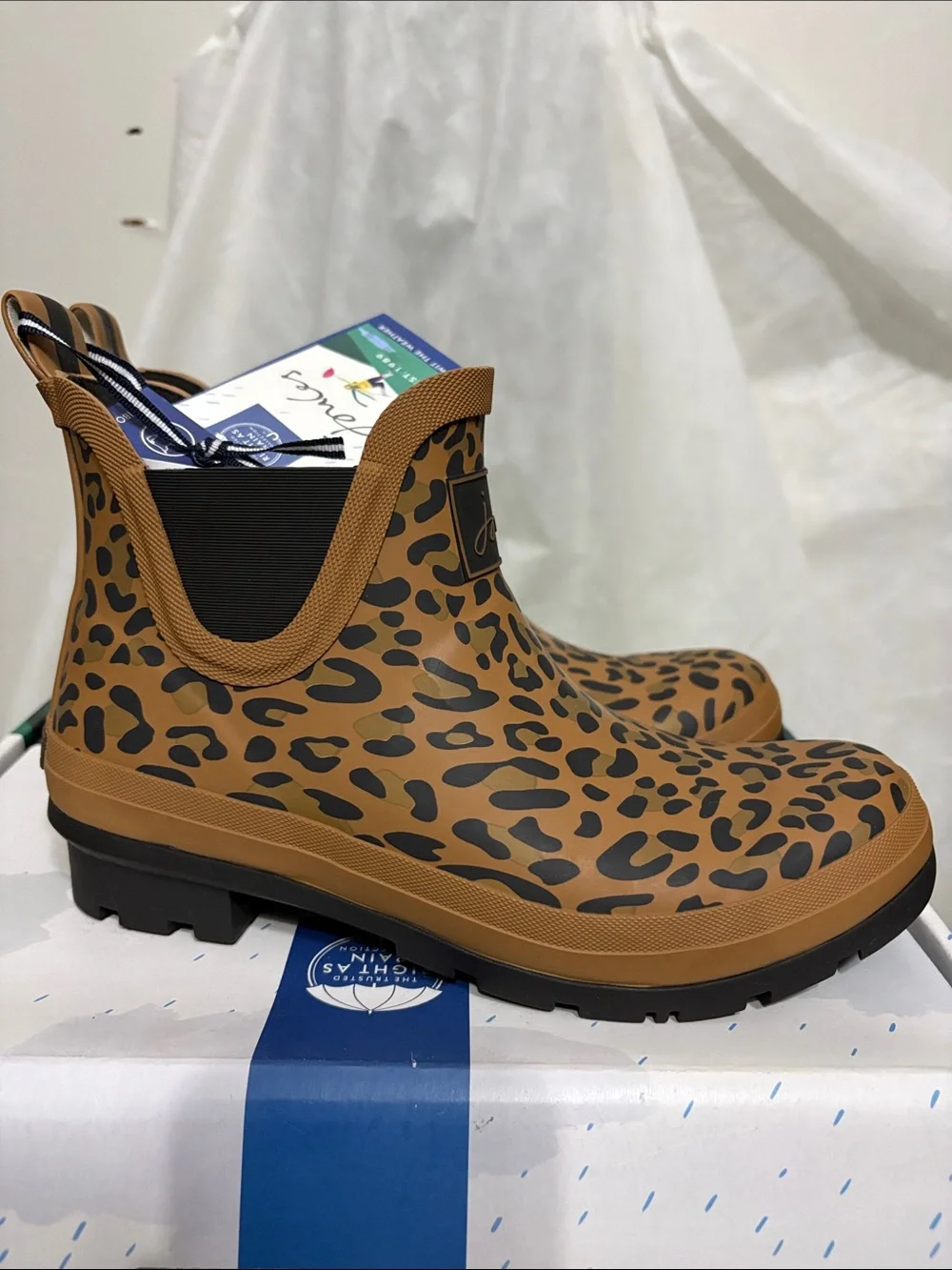 Joules waterproof leopard